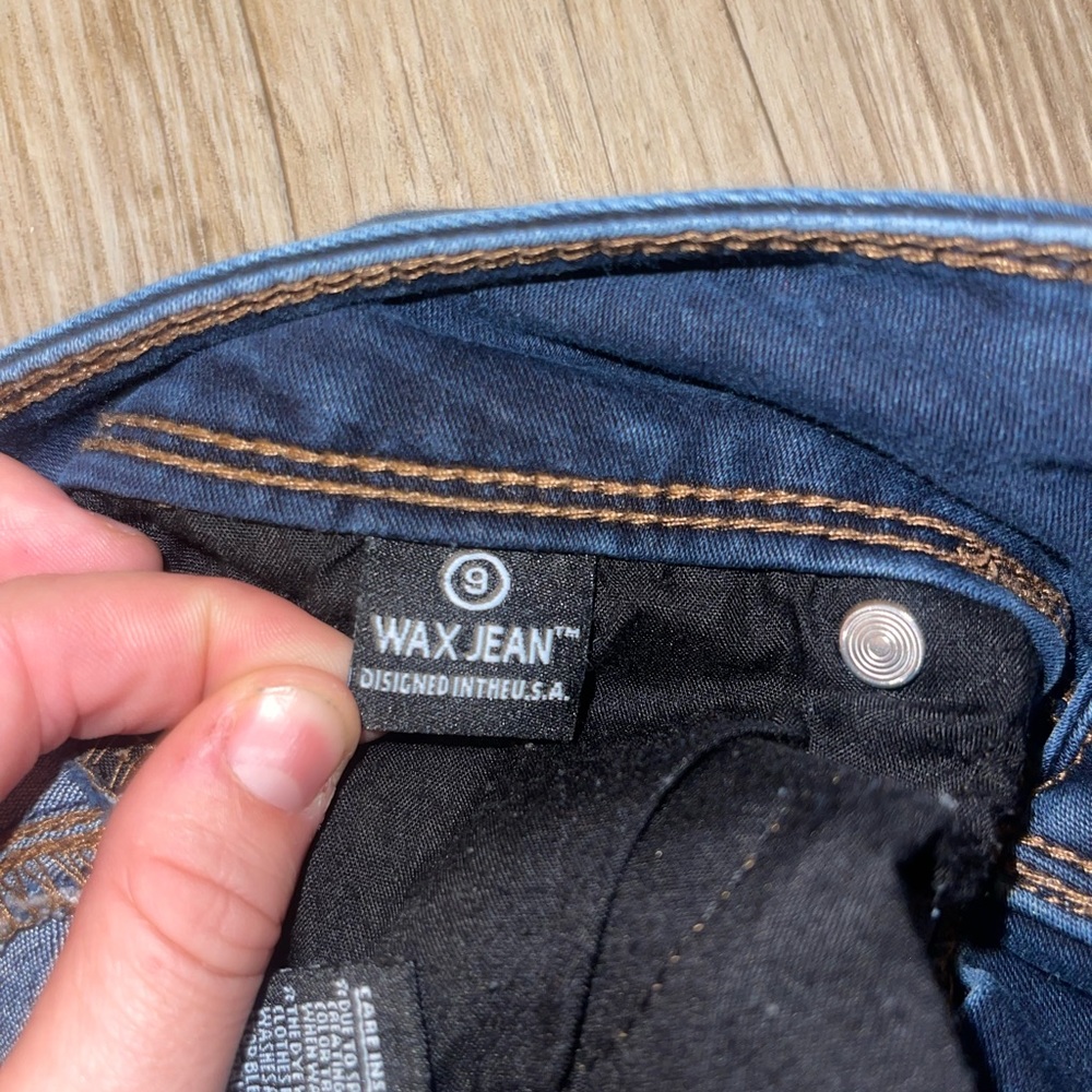 Wax Jeans Push Up Collection Rolled Ankle Size 9 - Picture 13 of 13